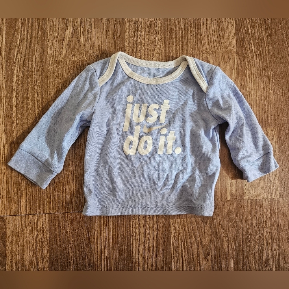 Nike Kids Light Blue Long Sleeve Tee